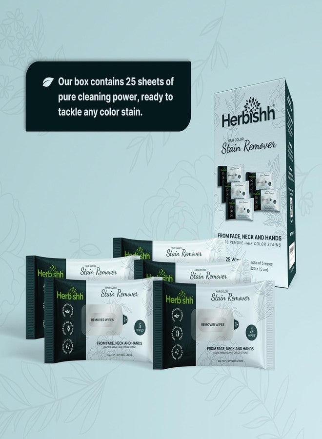 Herbishh Hair Dye Kit - Dark Brown Colour Shampoo for Grey Hair 500 ml with Hair Color Stain Remover Wipes | Gentle Formula for Dye Cleanup | Safe and Skin-Friendly - Image 3