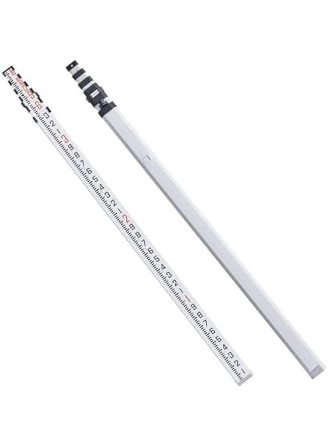 18 ft Telescopic Grade Measuring Rod with Carry Bag for Surveyors Builders Contractors - Image 1