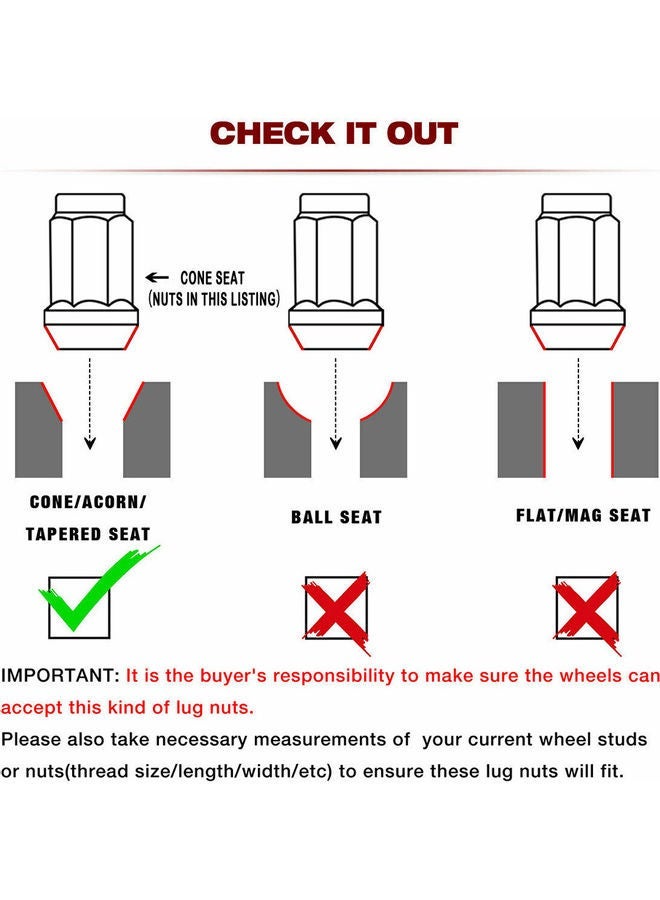 NIBEMINENT 20-Piece Lug Nuts Set - Image 2