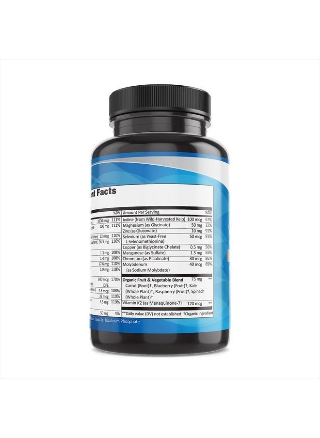 Pure By Nature - One-Daily Multivitamin for Men, Immune Support Supplement with Non-GMO Ingredient, Vitamin & Minerals for Energy, 60 Veggie Capsules - Image 1