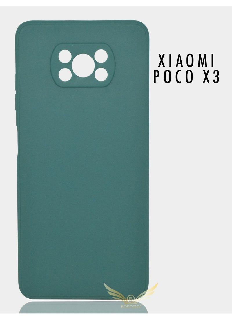 BORTONY Poco X3 Case,Liquid Silicone Protective Case Cover With Camera Protection For Xiaomi Poco X3 - Image 1