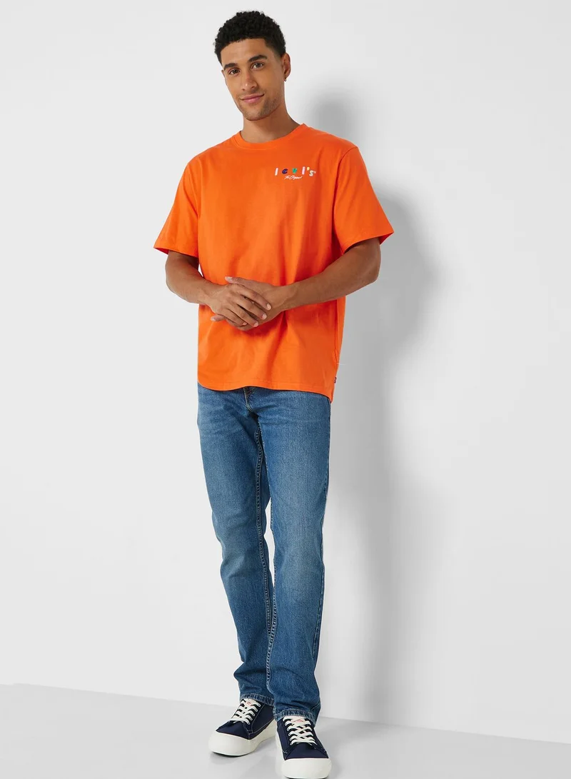 ليفايز Logo Crew Neck T-Shirt