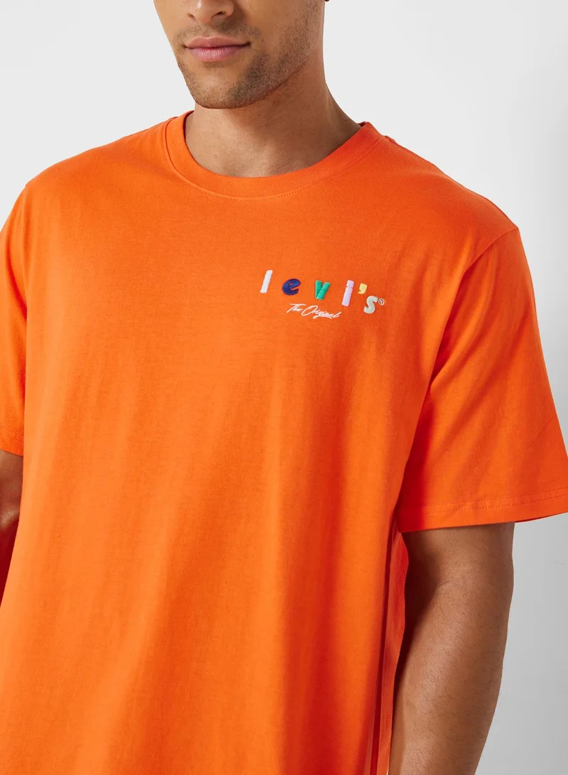 ليفايز Logo Crew Neck T-Shirt