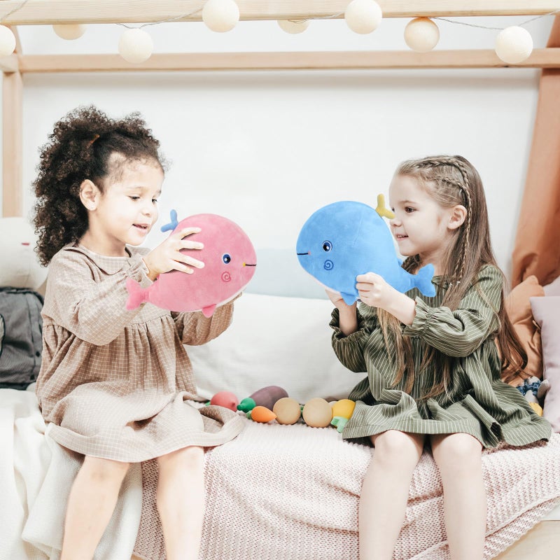 MUPI Squirting Whale Stuffed Animals Plush Pillow Cute Soft Cotton Plushies Pillows Kawaii Whale Toy Decor Gifts for Kids Boys Girls Adults (Pink  10 Inch - Image 3