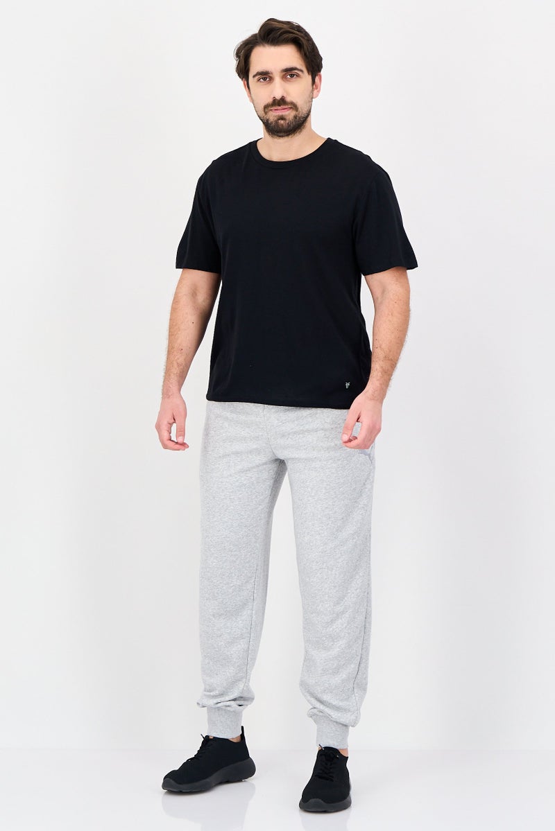 PUMA Men Sportswear Fit Brand Logo Outdoor Sweatpants, Heather Grey - Image 2