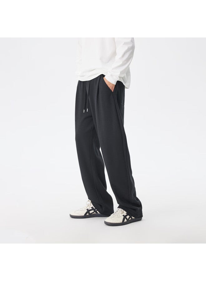 Chinism Ch Men's Pants, Spring And Autumn Style, American-style Curved Knife Pants, Straight-leg Wide-leg Pants, Loose-fitting Draping Casual Pants, Ccka38n1025 - Image 2