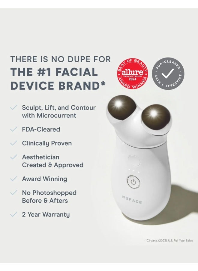 نوفيس مجموعة NuFACE TRINITY+ للمبتدئين - شدّ، تحديد، وتوحيد لون بشرتك - جهاز متطور ذكي لشدّ البشرة - تتضمن كريم سيلك وجل أكوا - Image 2