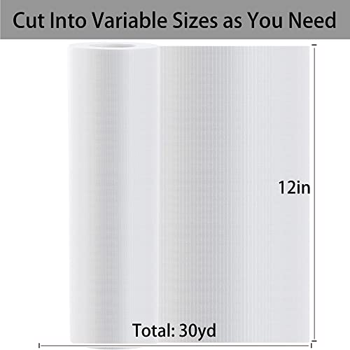 Seneme Water Soluble Stabilizer for Embroidery Topping Film (12 in x 30 yd Roll), Seneme 35um Clear Embroidery Stabilizers - Wash Away Embroidery Stabilizer for Machine Embroidery Stabilizer and Hand Sewing - Image 2