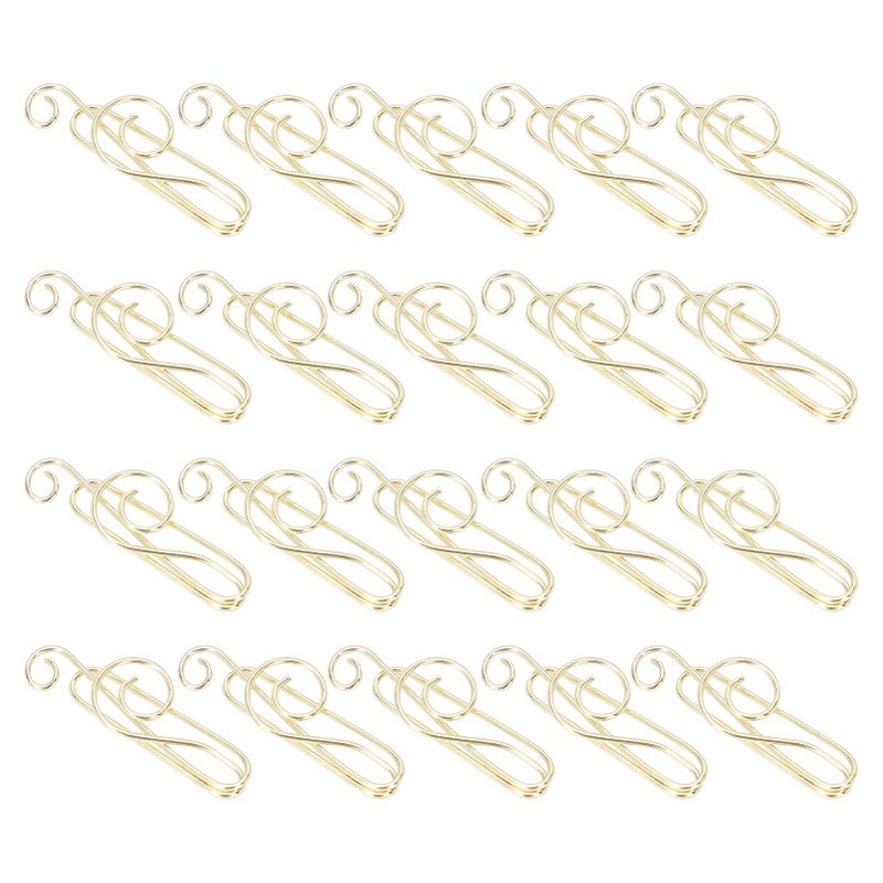 20Pcs Musical Note Paperclip Music Binder Shape Creativity Modeling Metal Craft SuppliesGold - Image 2