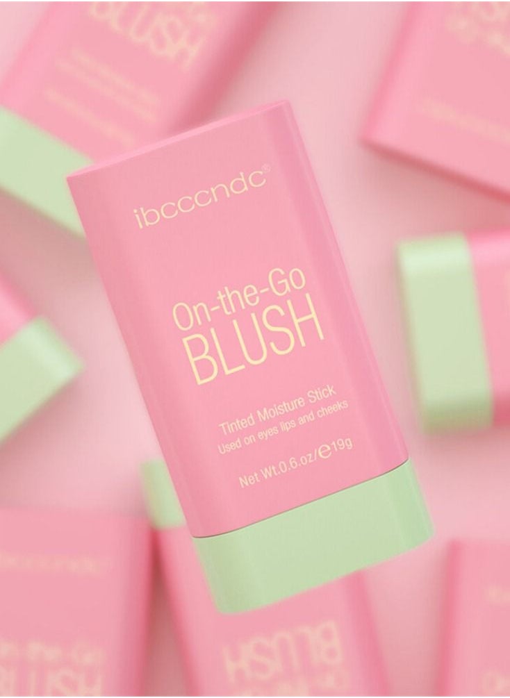 ibcccndc Multi Use On The Go Makeup Blush Stick Liquid Blush for Cheeks Cream Matte Blush Liquid Natural Looking Waterproof Lightweight Breathable Feel  Long Wearing Dewy Finish Makeup Blusher 19g  - Image 2