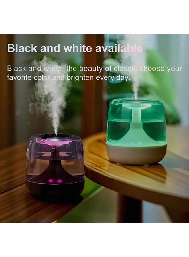 Black 7 Color Night Light Humidifier Aromatic Lamp 26dB Silent 24H Operation Auto Shut Off - Image 2