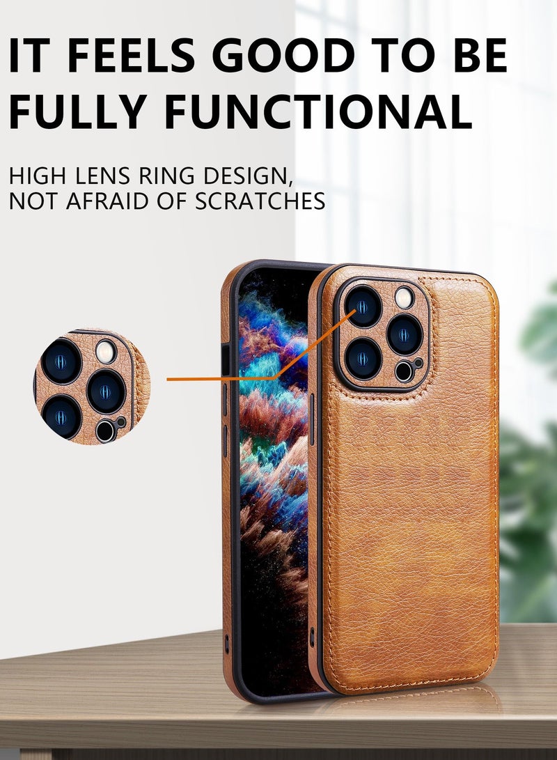 Suteni Back Cover Leather Camera Protective Mobile Phone Case for iPhone - Image 2