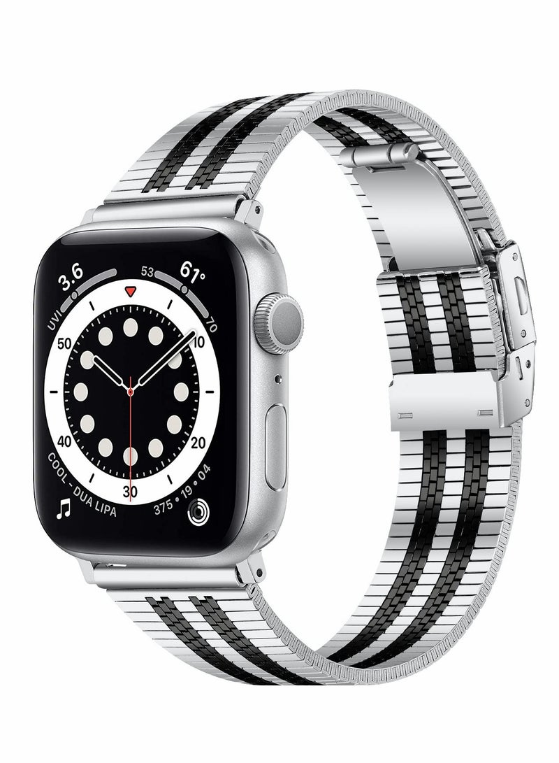 Excefore Metal Band Compatible with Apple Watch Series 8/7/6/5/4/SE 42mm 44mm 45mm - Image 1