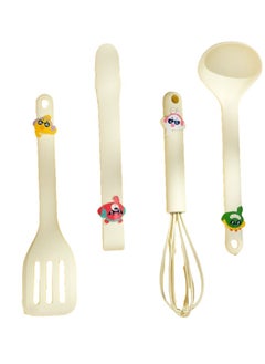 Silicone Cooking Spoon Shovel Set Food Clip Egg Beater Heat-resistant Baking Tool Baby Food Spoon Small Frying Shovel