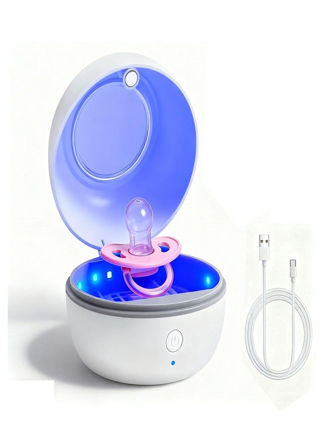 ALLGLAM Portable Pacifier Sterilizer Box, USB Rechargeable Sterilize Case, 3-Minute High Efficiency Cleaning for Baby Pacifiers On The Go - Image 1