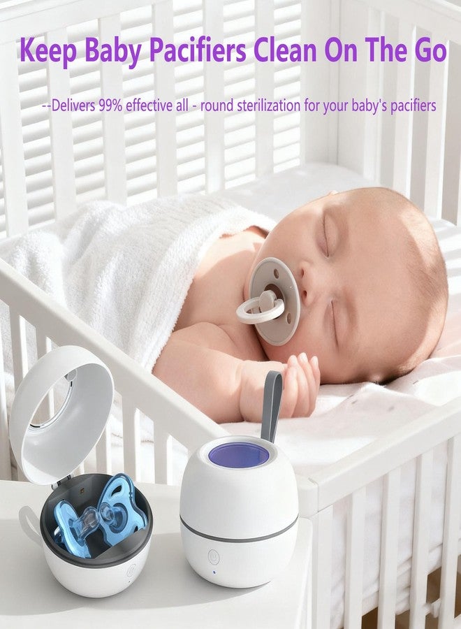 ALLGLAM Portable Pacifier Sterilizer Box, USB Rechargeable Sterilize Case, 3-Minute High Efficiency Cleaning for Baby Pacifiers On The Go - Image 5