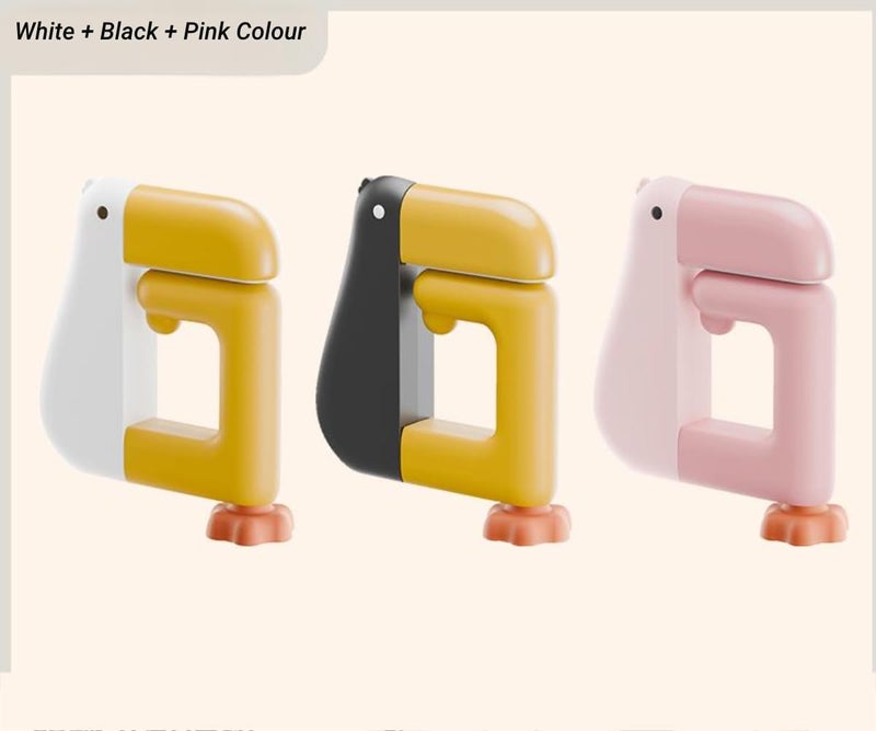 CHOUYUHE 3Pack Duck Shaped Purse Hook for Table Heavy Duty - No Drill Desk Clamp Bag Holder, Foldable Non-Slip Hanger for Office/School/Kitchen, Space Saving Shelf Hooks with Protective Rubber Pad - Image 5