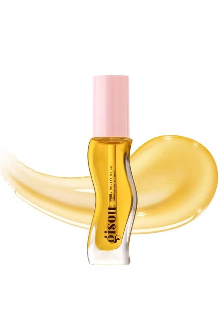 جيسو بلسم الشفاه المغذي بالعسل ، كريم ترطيب الشفاه الجاف ، لمعان عالي ، مكياج ناعم ، لمعان ذهبي شفاف ، عطر عسل منعش ، 8 مل - Image 1