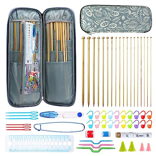 KOKNIT Professional Knitting Tools Pack Included 36 Pcs Knitting Needles and Accessories and Portable Case Durable and Beautiful Knitting DIY Kit for Any Project - Image 1