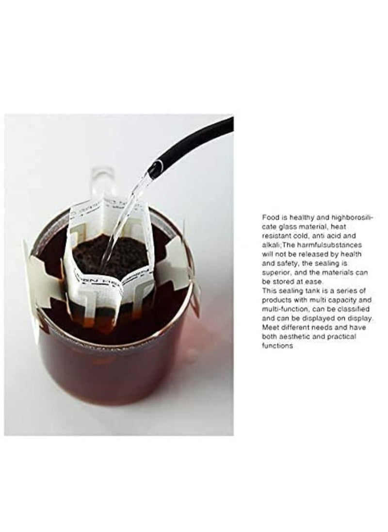 Cool Baby COOLBABY 50Pcs Portable Coffee Filter Paper Bag Hanging Ear Drip Coffee Bag Single Serve Disposable Drip Coffee Filter Bag Perfect for Travel, Camping, Home, Office  - Image 5