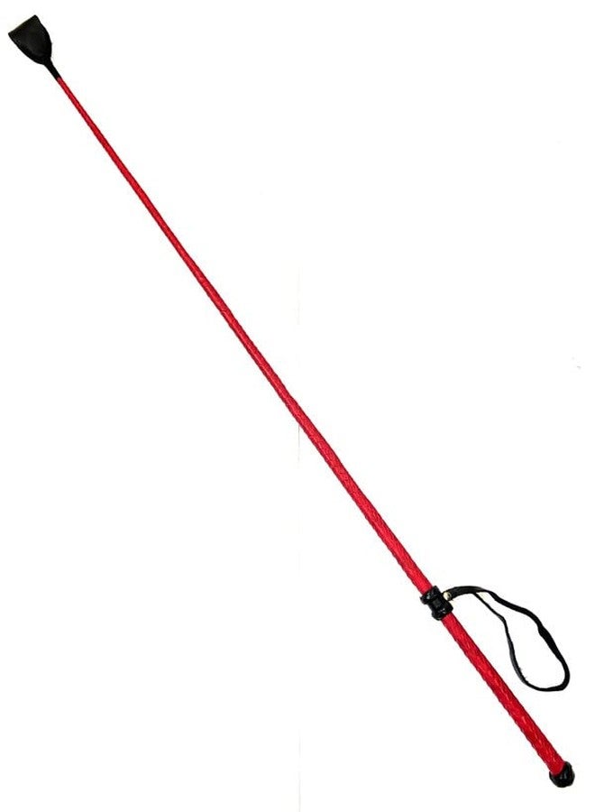 Pets Triangle 42" Leather Braided Whip Ideal for Dog Walking and Dog Training Durable and Will Not Become Slippery Yet Lightweight and Comfortable (red) - Image 5