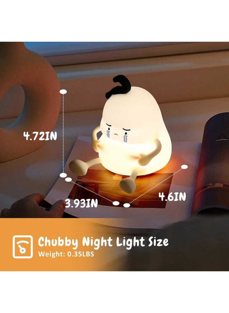 SOLARAE Night Light, LED Silicone Night Light, 3 Level Dimmable Nursery Nightlight for Breastfeeding Toddler Baby Kids Decor, Night Light Rechargeable Squishy Novelty Touch Light for Kids - Image 4
