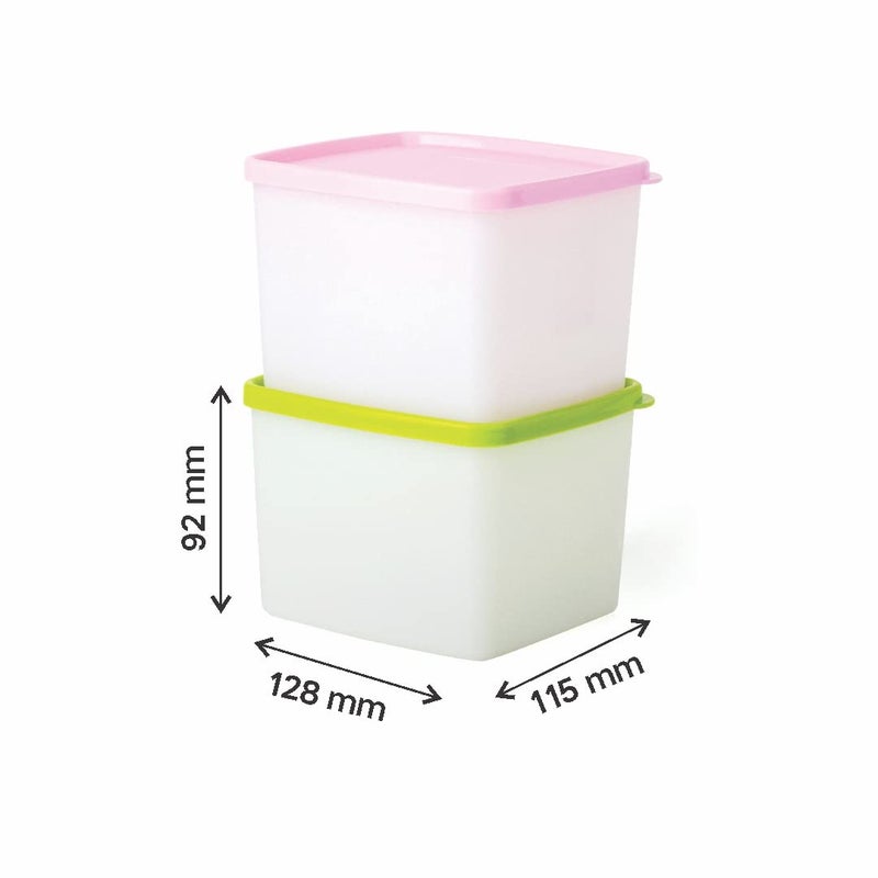 توبروير Tupperware البلاستيك Fridgemate متوسطة 800 مل (مجموعة من 2) متعدد الألوان - Image 5
