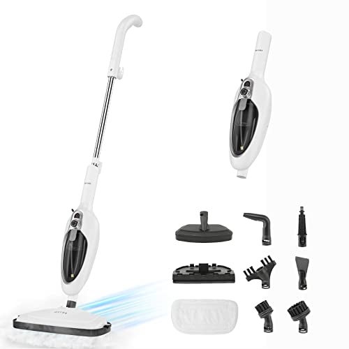 Secura Secura Steam Mop 10in1 Convenient Detachable Steam Cleaner White Multifunctional Cleaning Machine Floor Steamer with 3 Microfiber Mop Pads 