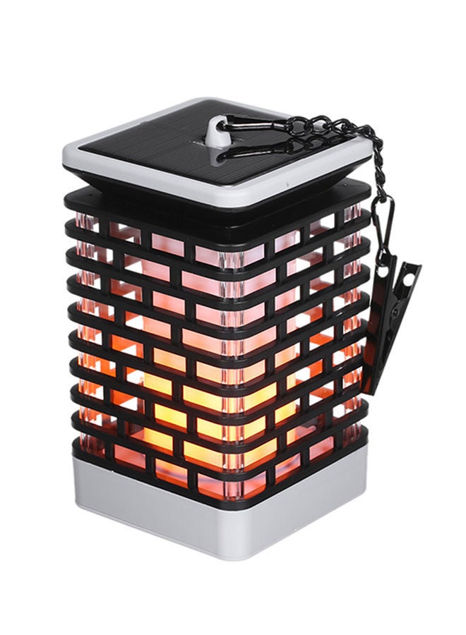 NIBEMINENT Solar Powered LED Flame Light Black 6.7 x 3.9 3.8inch  - Image 1