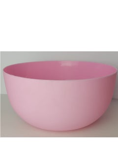 Generic Large round plastic mixer, 4 litre capacity, rose colour, microwave and freezer safe, code 615 