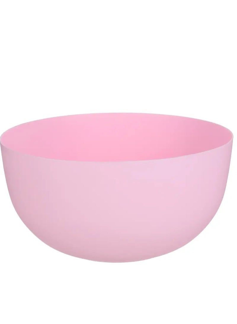 Generic - Large round plastic mixer, 4 litre capacity, rose colour, microwave and freezer safe, code 617 - Image 1