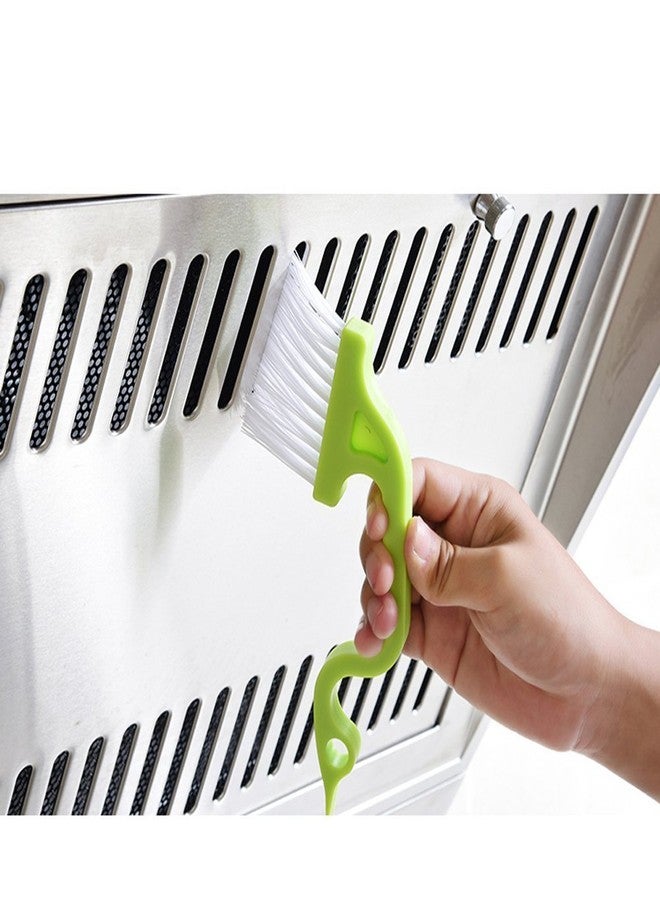 Rienar 2pcs Hand-held Groove Gap Cleaning Tools Door Window Track Kitchen Cleaning Brushes(Green) - Image 5