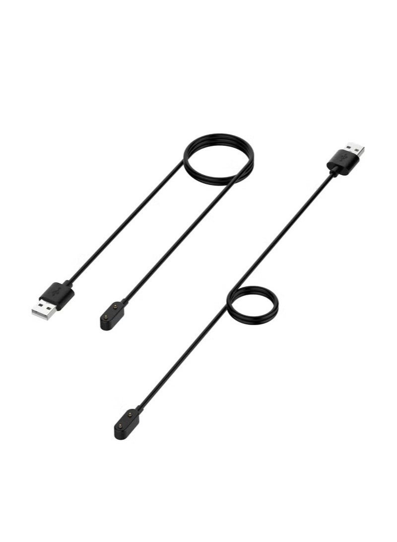 رياكلاود كابل شحن USB مغناطيسي لساعة هواوي باند 9/8/7/6، وساعة هونر باند 9/8/7/6، وساعة هواوي فيت 3/فيت 2/فيت، وساعة هونر ES، وساعة هواوي الذكية 4X/5X، كابل شحن USB مغناطيسي أسود - Image 2