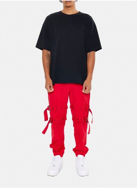 Buckled Drawstring Joggers