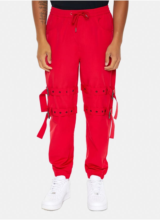 FOREVER 21 - Buckled Drawstring Joggers - Image 1