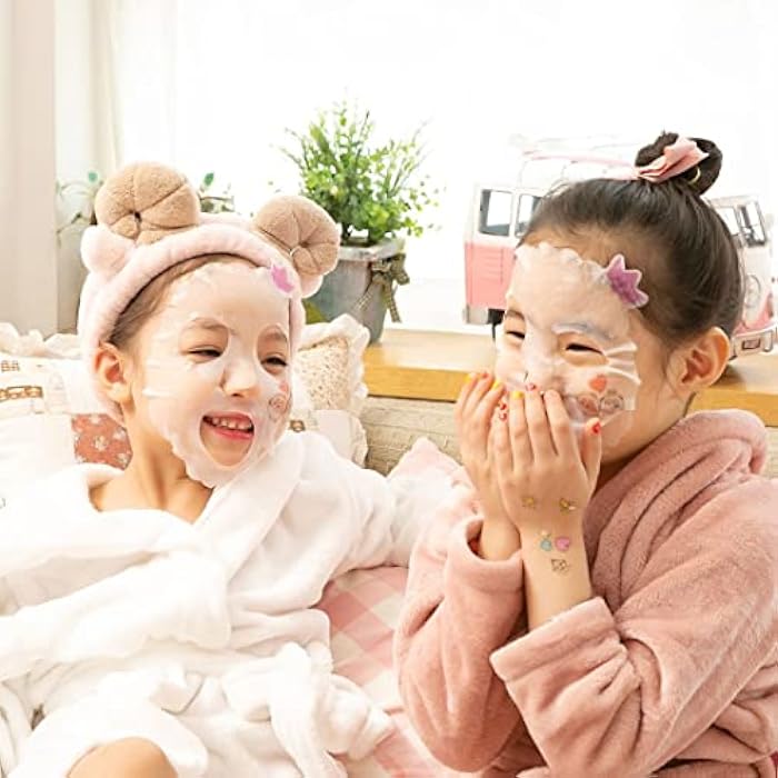 Puttisu Real Fruit Facial Mask Sheet for Kids, Children - Made with 100% Cotton, Moisturize, Sooths and Hydrates Skin (Strawberry- Pack of 14) - Image 3