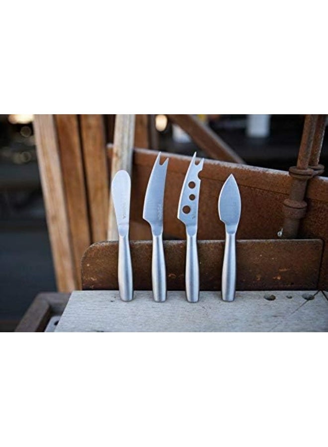 BOSKA Stainless Steel Cheese 4 Knife Set  Mini Copenhagen Knives For All Types of Cheese  MultiFunctional Cheese Slicer  Handheld Slicer  Silver NonStick  Dishwasher Safe  For Kitchen Cooking  - Image 3