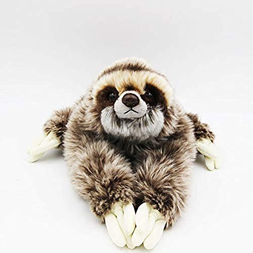 TAMMYFLYFLY Cute Realistic Three Toed Sloth Plush Stuffed Animal Toy 125inch - Image 1