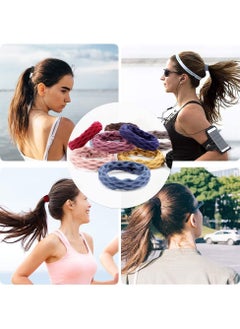 BONITO Seamless Hair Ties 60 Pieces Cotton Thick Elastic Hair Ties Ponytail Holders No Crease Hair Bands for Women Girls, Hair Accessories Mixed Color  - Image 4