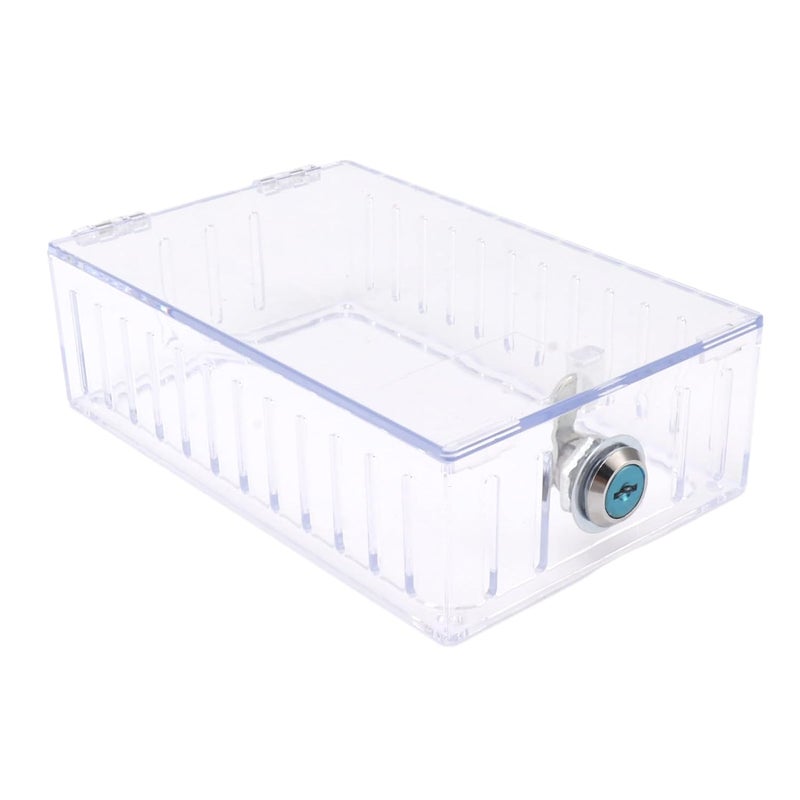Universal Clear Thermostat Lock Box Cover with Key for Home Thermostat Guard - Image 5