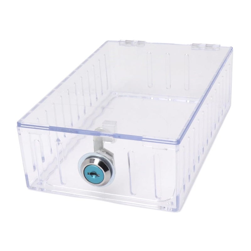Universal Clear Thermostat Lock Box Cover with Key for Home Thermostat Guard - Image 4