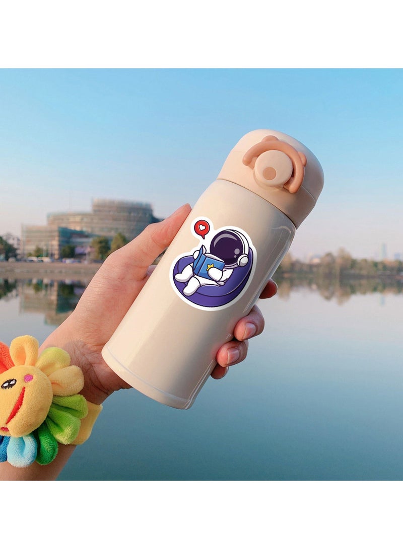 قوس قزح أورينبو 50 قطعة من ملصقات رائد الفضاء للأطفال وزجاجات المياه وملصقات الفينيل للفتيات والهواتف المحمولة والأمتعة - Image 4