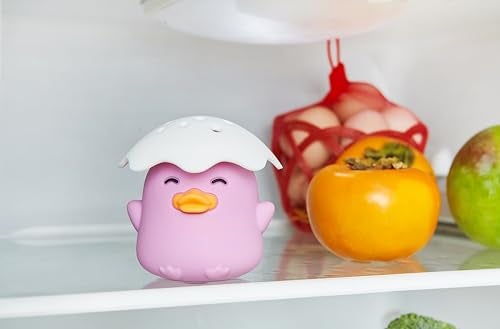 Kreeqe Duck Refrigerator Baking Soda Deodorizer Holder, Odor Absorber and Eliminator, Can Absorb Odor, Food Grade (Purple) - Image 5