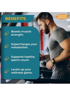 Oladole Natural Oladole Natural Men's Multivitamin - 60 Tablets | Enriched with Vitamins A, C, D, E, B1, Folate, Iron, Calcium, Magnesium, Biotin, Zinc | Supports Muscle building, Energy, & Antioxidant Protection  - Image 4