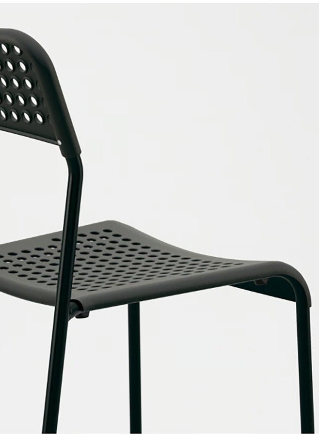 شاربدو طقم 6 كراسي عصرية خفيفة ومتينة تتحمل وزن 120 كيلو بأرجل من الفولاذ لا يحتاج لتركيب أو مسامير بطلاء البوليستر متعددة الاستخدام لغرف المعيشة وغرف النوم المطبخ المكتب - Image 3