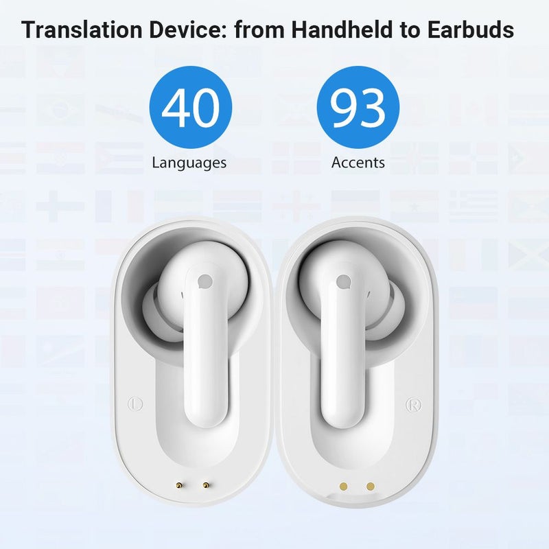 Timekettle M3 Offline Version Language Translator Earbuds Wireless Headphones, White - Image 4