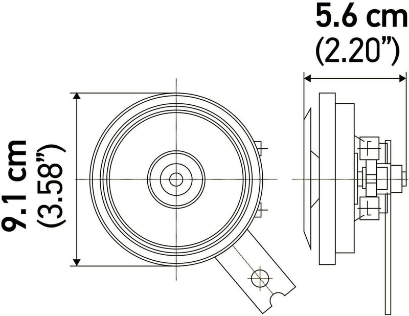 HELLA 002768821 Black 92mm 24V Disc Horn Kit (Universal Fit) Spec compliant trusted quality - Image 4