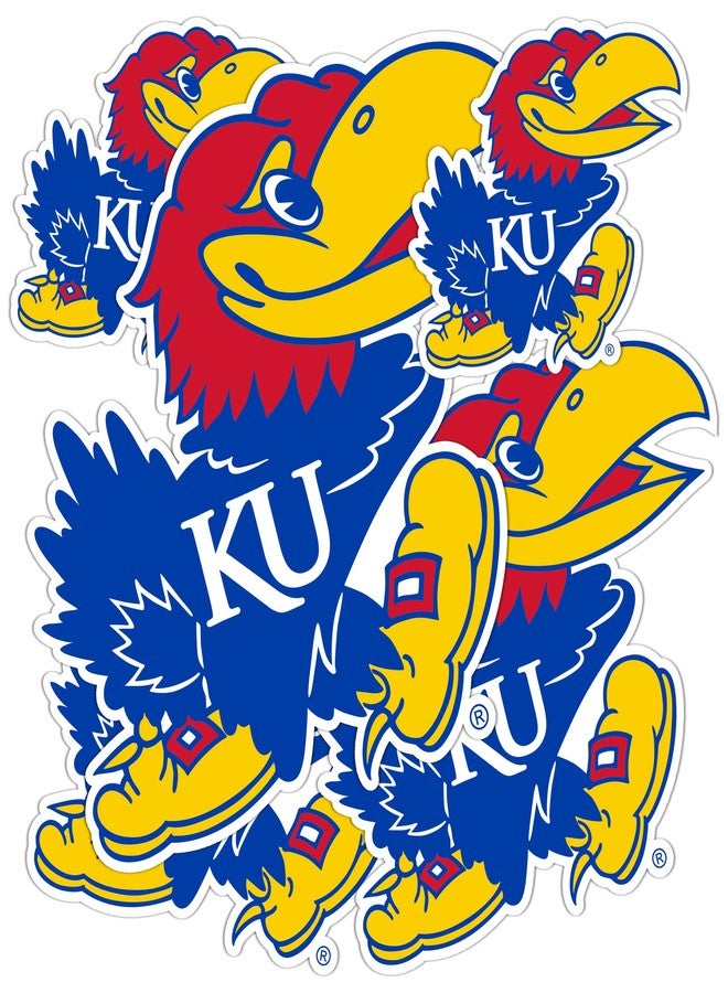 Desert Cactus University of Kansas Sticker Jayhawks KU Vinyl Decals Laptop Water Bottle Car Scrapbook T3 (Type 3-2) - Image 1
