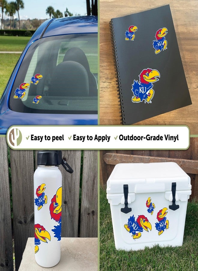 Desert Cactus University of Kansas Sticker Jayhawks KU Vinyl Decals Laptop Water Bottle Car Scrapbook T3 (Type 3-2) - Image 2