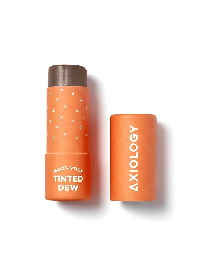 Axiology Multi Stick Tinted Dew For Eyes Lips Cheeks Flirtatious Soft & Lustrous Glide Hydrating Blush Face Sticks Highlight & Contour Lip Stain Vegan Makeup With Oils Butter (Ethos)  - Image 1